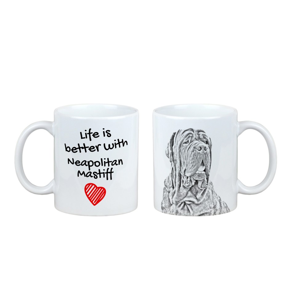 Mâtin napolitain, Mâtin de Naples, Napolitain - tasse avec chien, tasse avec photo, cadeau personnalisé de la marque Art-Dog