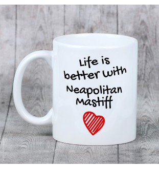 Neapolitan Mastiff, Mastino Napoletano - cup with a dog, cup with a photo, personalized gift from the Art-Dog brand