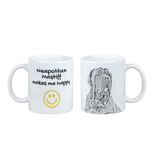 Mâtin napolitain, Mâtin de Naples, Napolitain - tasse avec chien, une tasse joyeuse pour les amoureux des chiens, un cadeau personnalisé de la marque Art-Dog