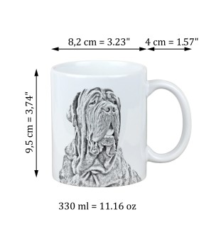 Mâtin napolitain, Mâtin de Naples, Napolitain - tasse avec chien, une tasse joyeuse pour les amoureux des chiens, un cadeau personnalisé de la marque Art-Dog
