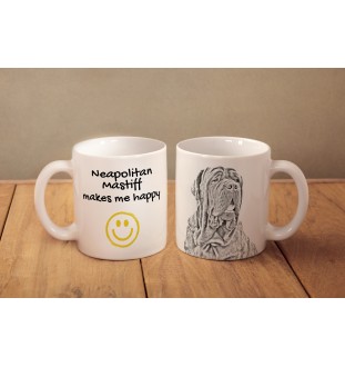 Mastino Napoletano, Neapolitanischer Mastiff - Tasse mit Hund, fröhliche Tasse für Hundeliebhaber, personalisiertes Geschenk der Marke Art-Dog