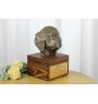 Chien de Terre-neuve, retriever de Terre-Neuve - urne pour les cendres du chien avec une statuette, petite urne pour chien, urne personnalisée avec le buste du chien de la marque Art-Dog