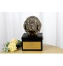 Newfoundland, Newfs, Newfies - an urn with an engraving and a sculpture of a dog, a handmade product by the Art-Dog brand.