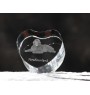 Newfoundland, Newfs, Newfies - a photo of a dog in crystal, crystal heart, unique photo frame from the Art-Dog brand