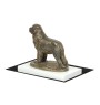 Chien de Terre-neuve, retriever de Terre-Neuve - statuette de chien, figurine sur un socle blanc, trophée pour exposition de chiens de la marque Art-Dog