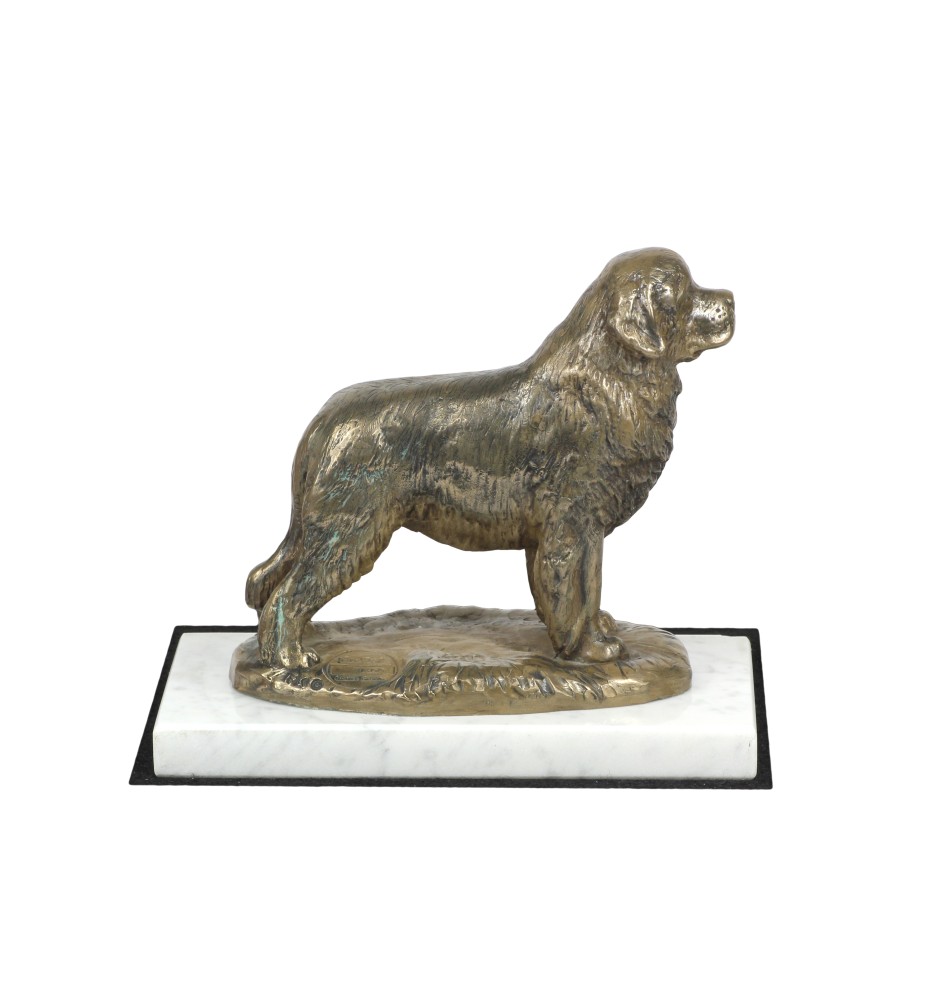 Nowofundland statuetka na jasnym kamieniu Art-Dog