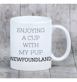 Neufundländer, Newfoundland - Becher mit einem Bild und dem Schriftzug geometrischer Hund Art-Dog
