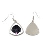 Newfoundland, Newfs, Newfies - earrings with a picture and the inscription geometric dog Art-Dog