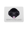 Neufundländer, Newfoundland - geometrisches Mauspad mit Bild und Aufschrift von Art-Dog