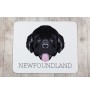 Neufundländer, Newfoundland - geometrisches Mauspad mit Bild und Aufschrift von Art-Dog