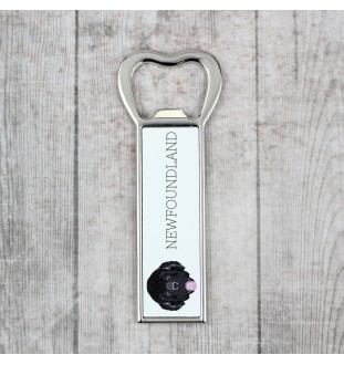 Newfoundland, Newfs, Newfies - bottle opener with a picture and inscription for beer by Art-Dog