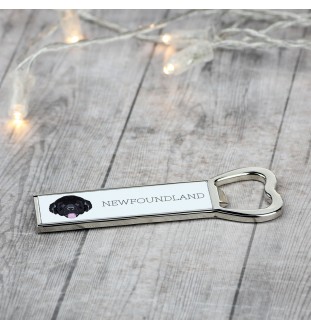 Newfoundland, Newfs, Newfies - bottle opener with a picture and inscription for beer by Art-Dog