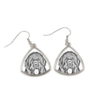 Newfoundland, Newfs, Newfies - dog earrings, hanging earrings with a picture, personalized jewelry with Art-Dog brand print