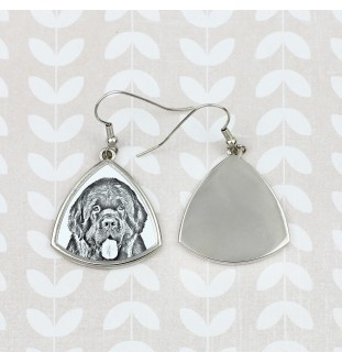 Newfoundland, Newfs, Newfies - dog earrings, hanging earrings with a picture, personalized jewelry with Art-Dog brand print