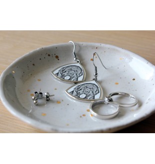 Chien de Terre-neuve, retriever de Terre-Neuve - boucles d'oreilles avec chien, boucles d'oreilles pendantes avec photo, bijoux personnalisés avec impression de la marque Art-Dog