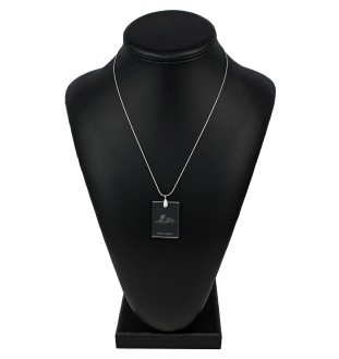 Nowofundland naszyjnik kryształowy z psem Art-Dog