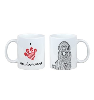 Newfoundland, Newfs, Newfies - cup with a dog, cute cup with graphics, a gift with your photo from the Art-Dog brand