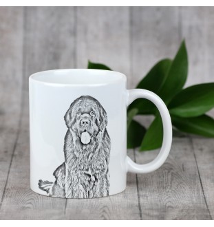 Newfoundland, Newfs, Newfies - cup with a dog, cute cup with graphics, a gift with your photo from the Art-Dog brand