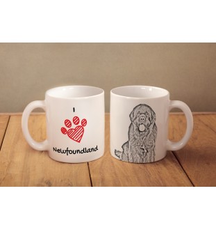Newfoundland, Newfs, Newfies - cup with a dog, cute cup with graphics, a gift with your photo from the Art-Dog brand