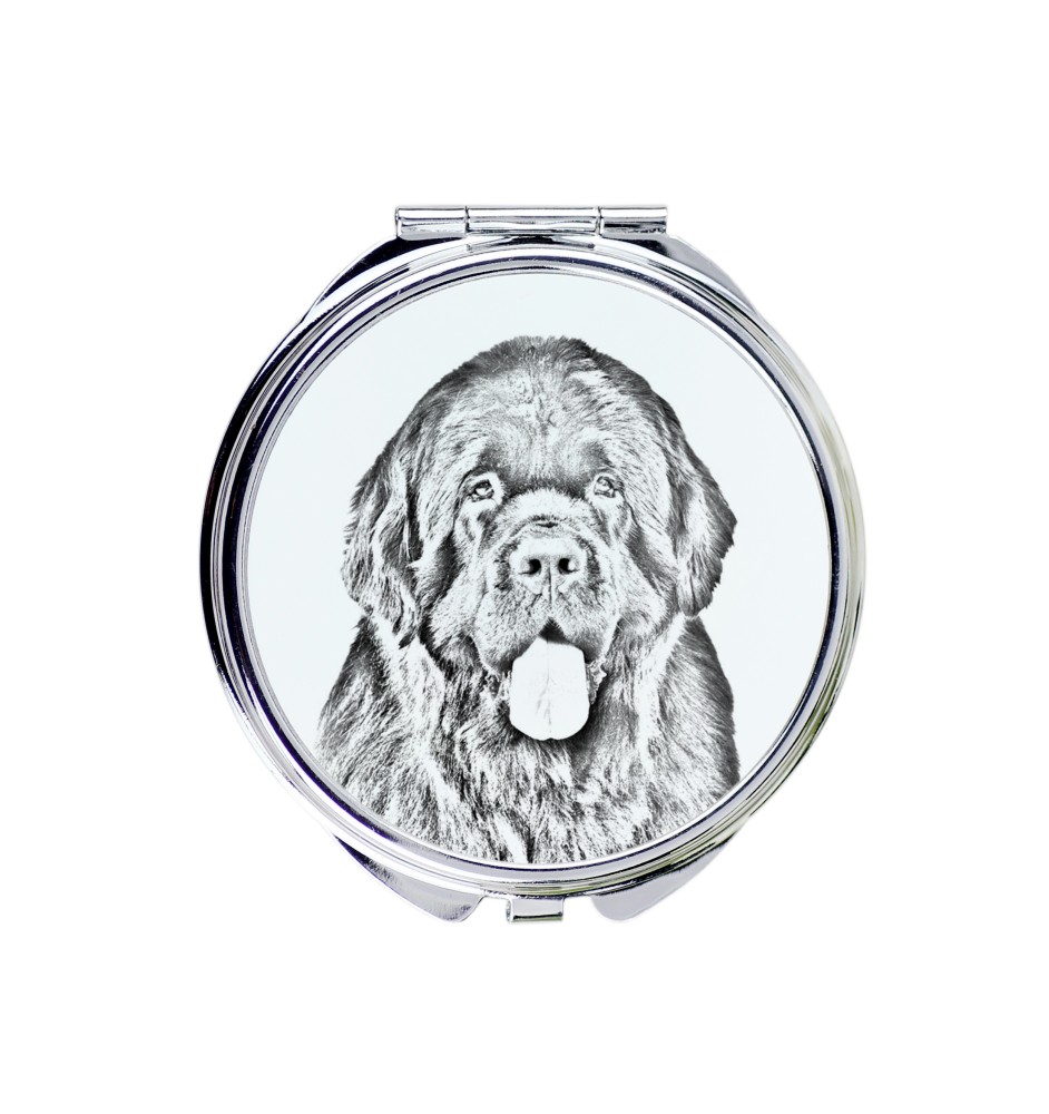 Nowofundland lusterko ze zdjęciem psa Art-Dog
