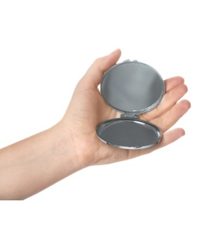 Neufundländer, Newfoundland - Taschenspiegel mit Hund, personalisierter Taschenspiegel, kompakter Spiegel mit Art-Dog-Logo