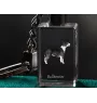 Bulterier brelok kryształowy z psem Art-Dog