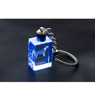 Bulterier brelok kryształowy z psem Art-Dog