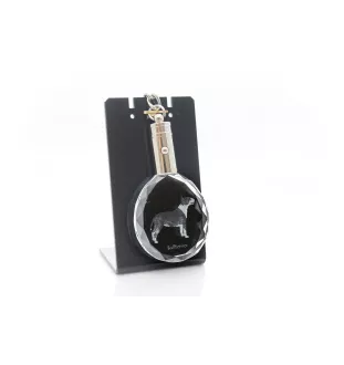 Bull Terrier - pendentif avec une photo de chien, porte-clés en cristal dans une boîte cadeau, un cadeau unique par Art-Dog