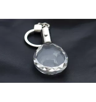 Bull Terrier - pendentif avec une photo de chien, porte-clés en cristal dans une boîte cadeau, un cadeau unique par Art-Dog