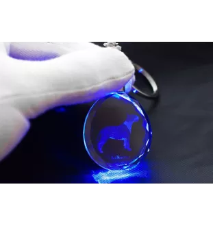 Bull Terrier - pendentif avec une photo de chien, porte-clés en cristal dans une boîte cadeau, un cadeau unique par Art-Dog