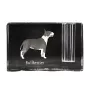 Bull Terrier - Porte-stylos, organiseur en cristal avec photo de chien, décoration de bureau unique par la marque Art-Dog
