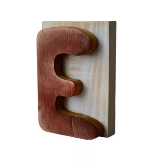 Bull Terrier, Bully III - wooden LOVE sign, interior decoration with a dog, charming ornament for the shelf by Art-Dog brand