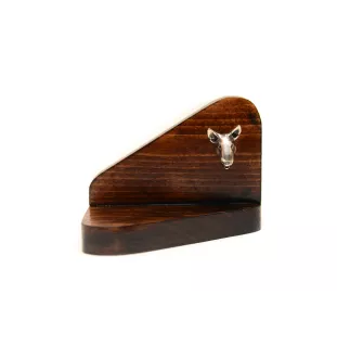 Bull Terrier, Bully I - wooden candle holder with a dog, tealight holder, a memorial place for a dog by Art-Dog brand