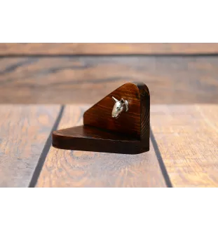 Bull Terrier, Bully I - wooden candle holder with a dog, tealight holder, a memorial place for a dog by Art-Dog brand