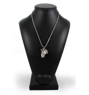Bull Terrier, Bully I - necklace with a dog, dog pendant on a silver chain, unique jewelry from the Art-Dog brand