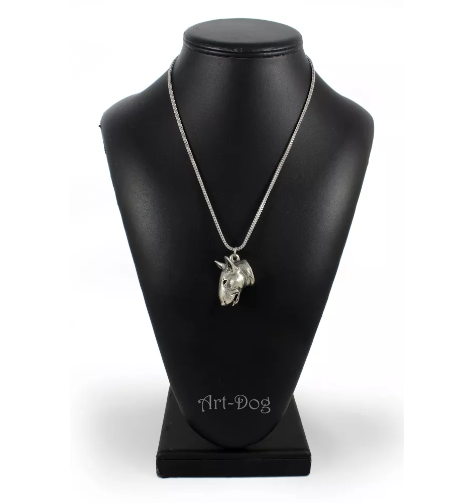 Bull Terrier, Bully I - necklace with a dog, dog pendant on a silver chain, unique jewelry from the Art-Dog brand