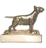 Bull Terrier, Bully - address plaque with a dog, brass nameplate, personalized door sign with the brand name Art-Dog