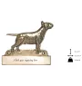 Bull Terrier - plaque d'adresse avec chien, plaque de nom en laiton, plaque de porte personnalisée avec le nom de la marque Art-Dog