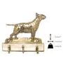 Bull Terrier - porte-clés avec chien, support en laiton pour accessoires pour chiens, élégante décoration pour le couloir de la marque Art-Dog