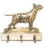 Bull Terrier - porte-clés avec chien, support en laiton pour accessoires pour chiens, élégante décoration pour le couloir de la marque Art-Dog