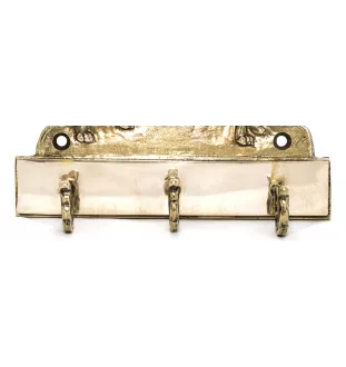 Bull Terrier, Bully - key holder with a dog, brass handle for dog accessories, an elegant decoration for the hallway from the Art-Dog brand.