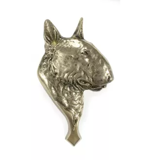 Bull Terrier, Bully - door knocker in the shape of a dog's head, brass knocker, retro door decoration by Art-Dog brand