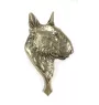 Bull Terrier, Bullterrier - Türklopfer in Form eines Hundekopfes, Messing-Türklopfer, Retro-Dekoration an der Tür der Marke Art-Dog