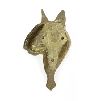 Bull Terrier - heurtoir de porte en forme de tête de chien, heurtoir en laiton, décoration rétro de porte de la marque Art-Dog