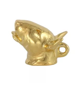 Bull Terrier, Bully I - keychain and necklace with a dog in a box, high-quality gold-plated product, Art-Dog brand