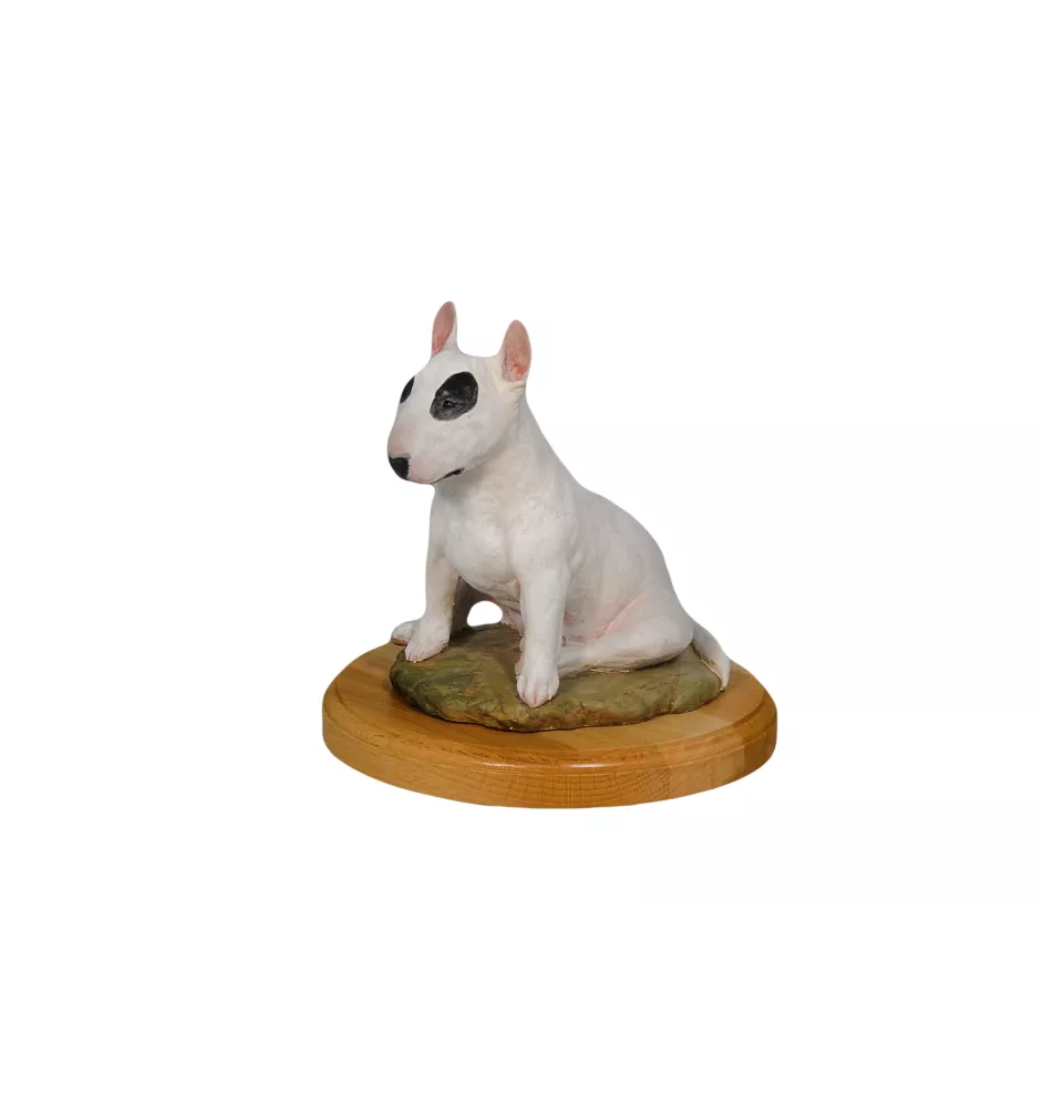 Bull Terrier I - figurine peinte, statue, sculpture, réalisée par l'artiste, marque Art-Dog