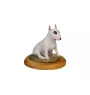 Bull Terrier, Bullterrier I - bemalte Figur, Statue, Skulptur, vom Künstler hergestellt, Marke Art-Dog