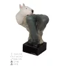 Bull Terrier, Bullterrier III - bemalte Figur, Statue, Skulptur, vom Künstler hergestellt, Marke Art-Dog