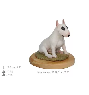 Bull Terrier, Bullterrier IV - bemalte Figur, Statue, Skulptur, vom Künstler hergestellt, Marke Art-Dog