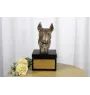 Bull Terrier, Bully I - an urn with an engraving and a sculpture of a dog, a handmade product by the Art-Dog brand.